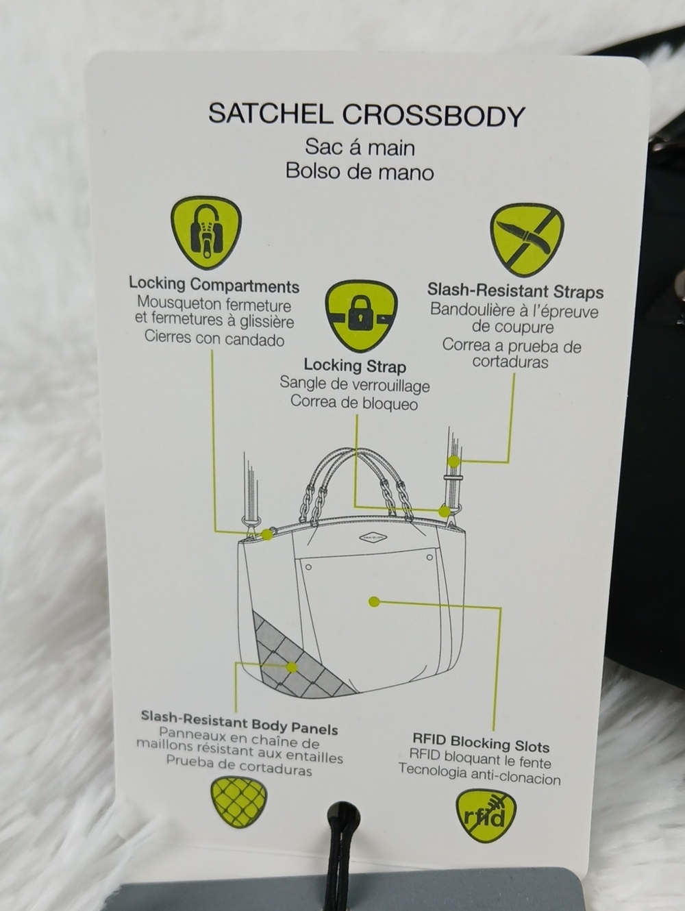 Travelon Anti-Theft Parkview Satchel Crossbody - Picture 7 of 12